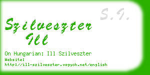 szilveszter ill business card